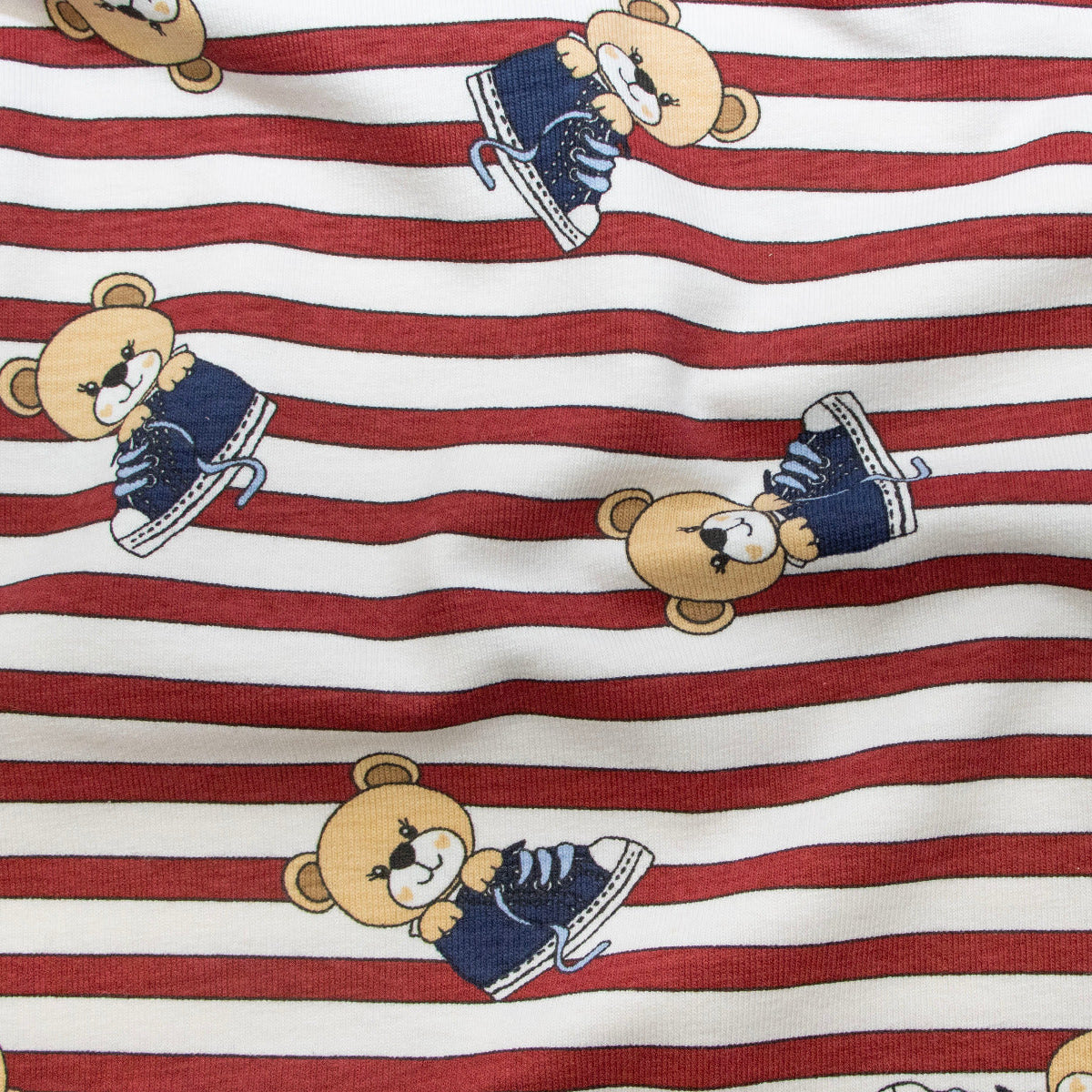 Jersey Digitaldruck - Bären und Streifen