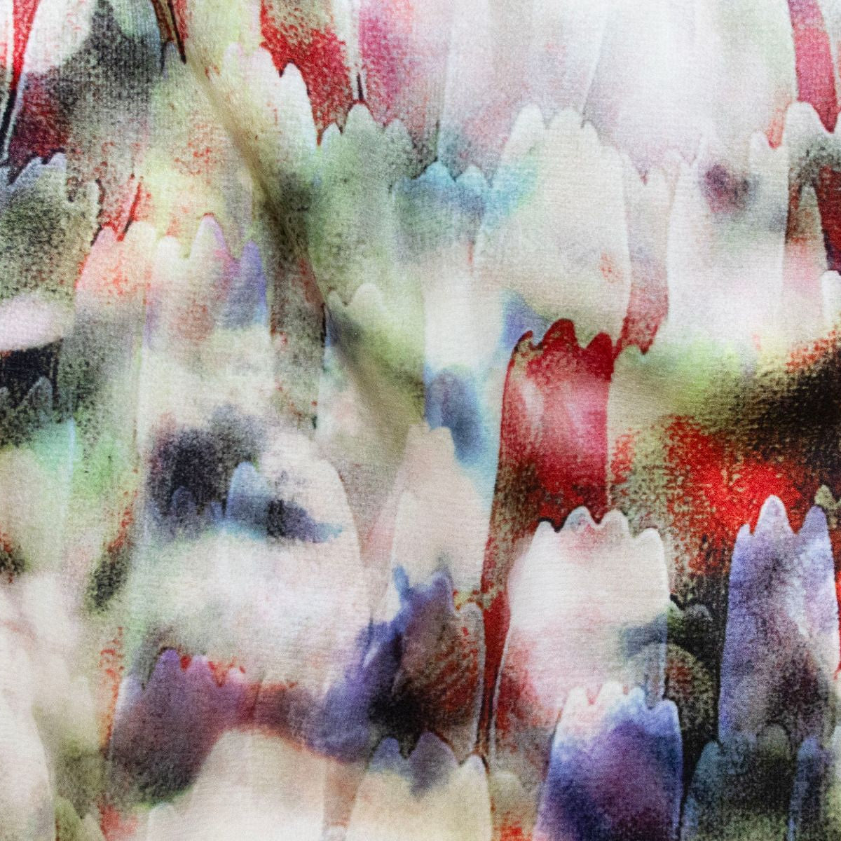 Velours Stretch Digitaldruck - Tulpen