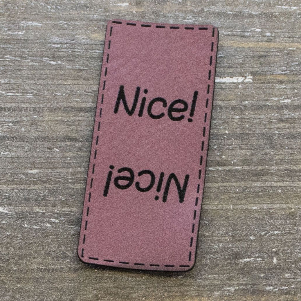 Label Kunstleder KDS - Nice! - mauve