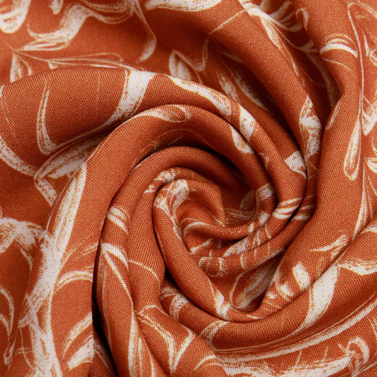 Webware Viskose - Jills Grandmas Garden Maxi - beige