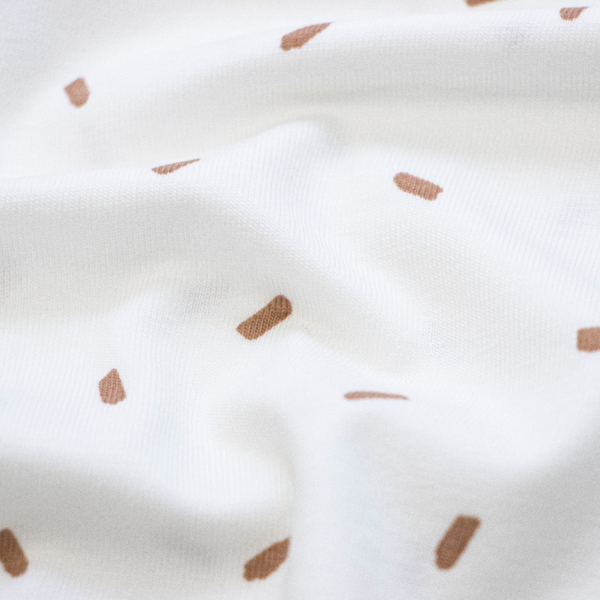 Jersey - kurze Pinselstriche - Wollweiß