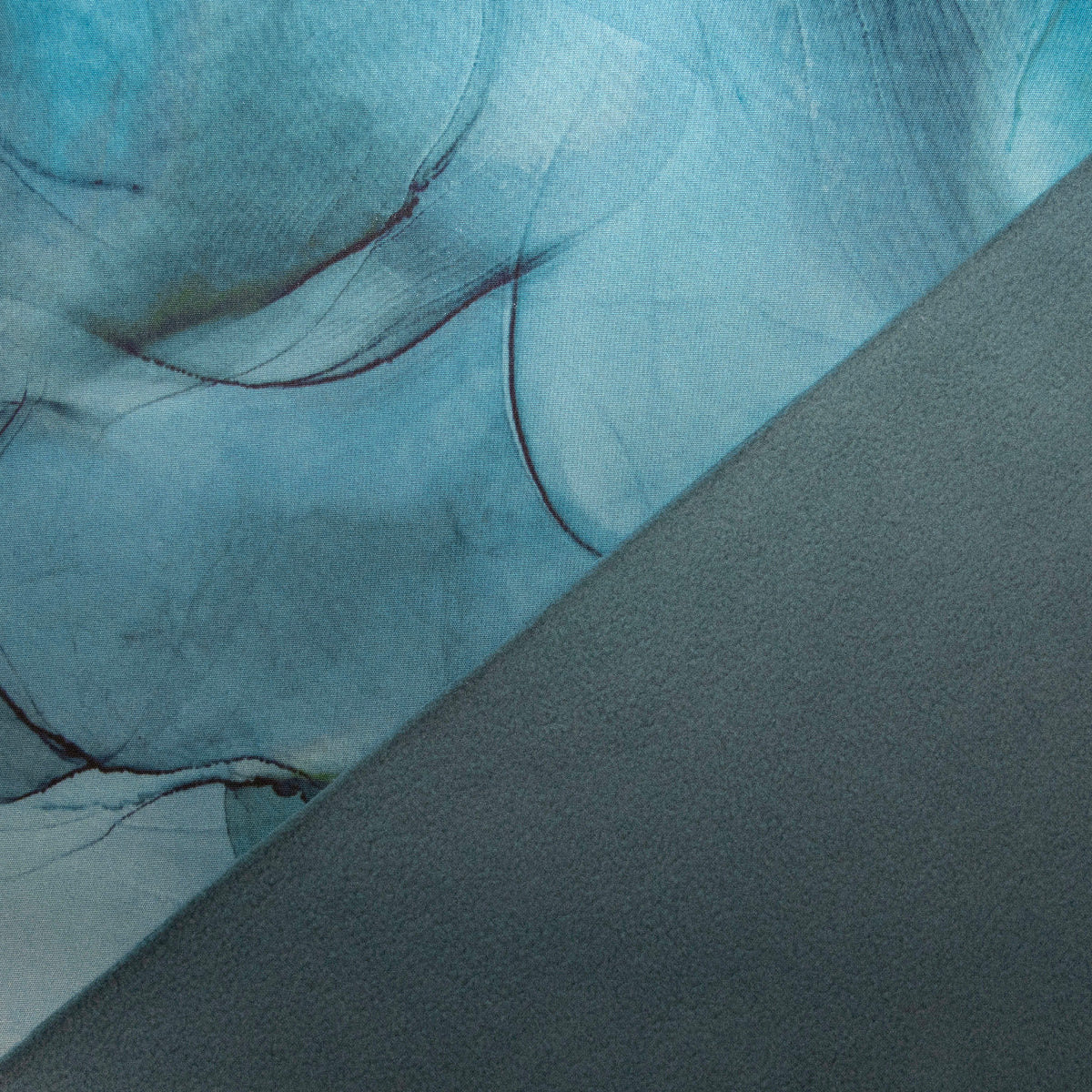 Softshell Jackenstoff Digitaldruck - Watercolor - blau