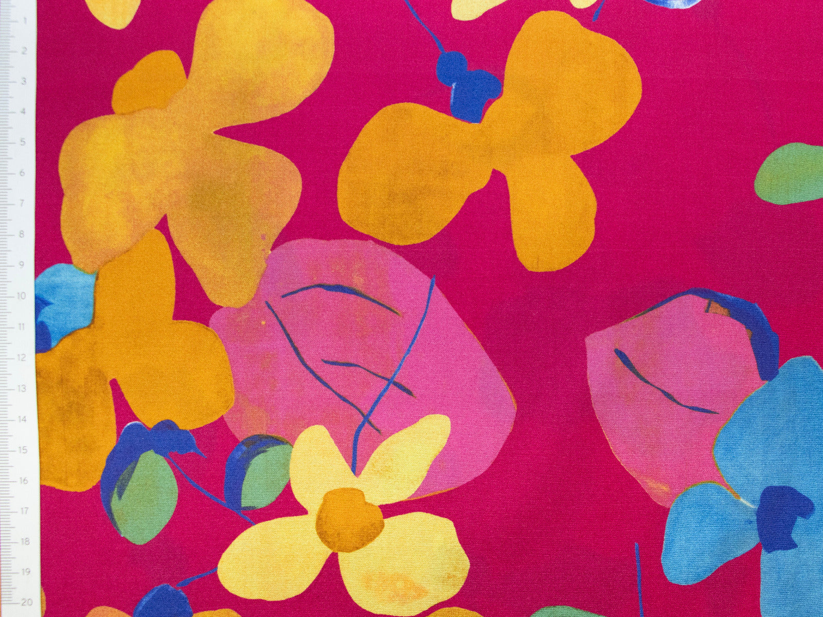 Webware Popeline Baumwolle Stoff - Blumen