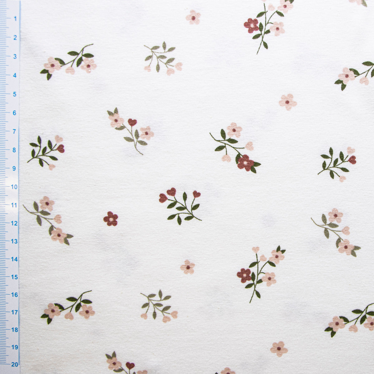 Jersey - Blumensträuße - wollweiß