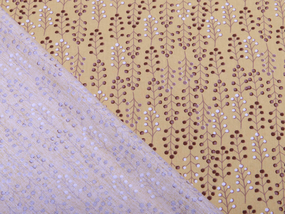 Webware Popeline Baumwolle - Eukalyptus - ocker