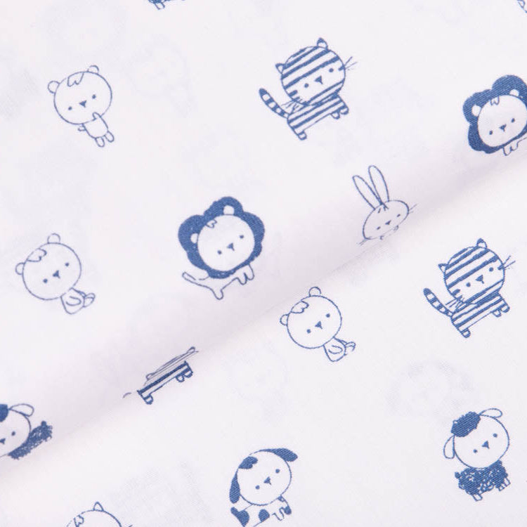 Webware Baumwolle Popeline - niedliche Tiere