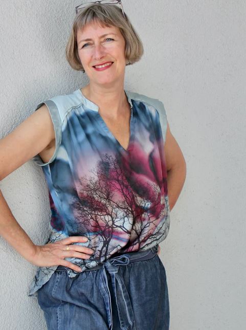 Papierschnittmuster Sommerbluse Ina