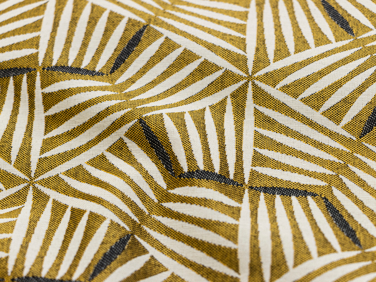 Gewebter Jacquard Dekostoff Doubleface Kalbarri - blättrige Zweige - braun