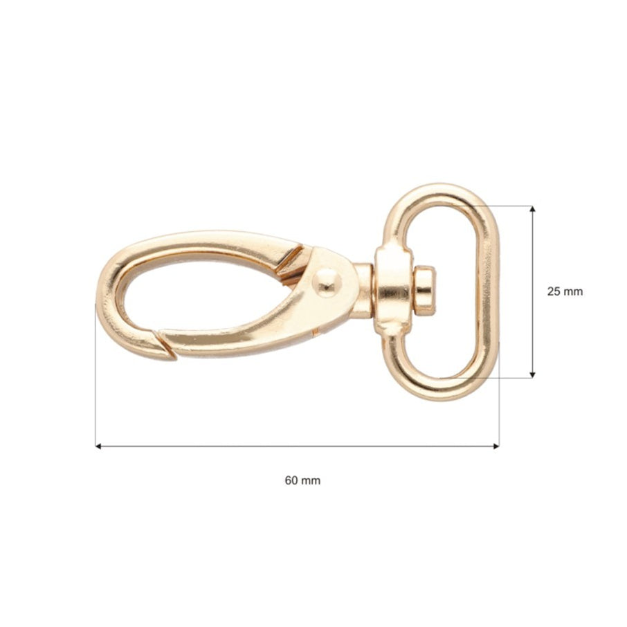Karabiner Metall - 1 Stück ca. 25 mm