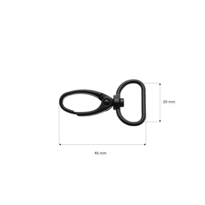 Karabinerhaken Metall 1 Stück ca. 20 mm