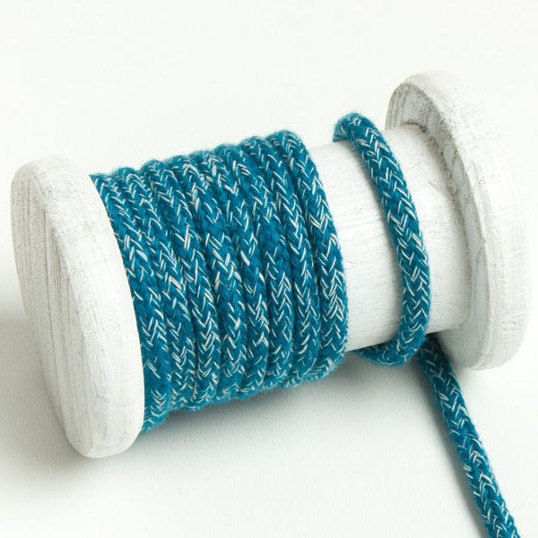 Runde Baumwoll Kordel / Band Hoodie / Kapuze Ø 5 mm meliert