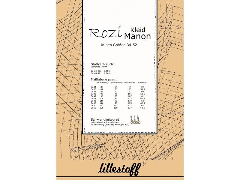 lillestoff Papierschnittmuster - Kleid "Manon"
