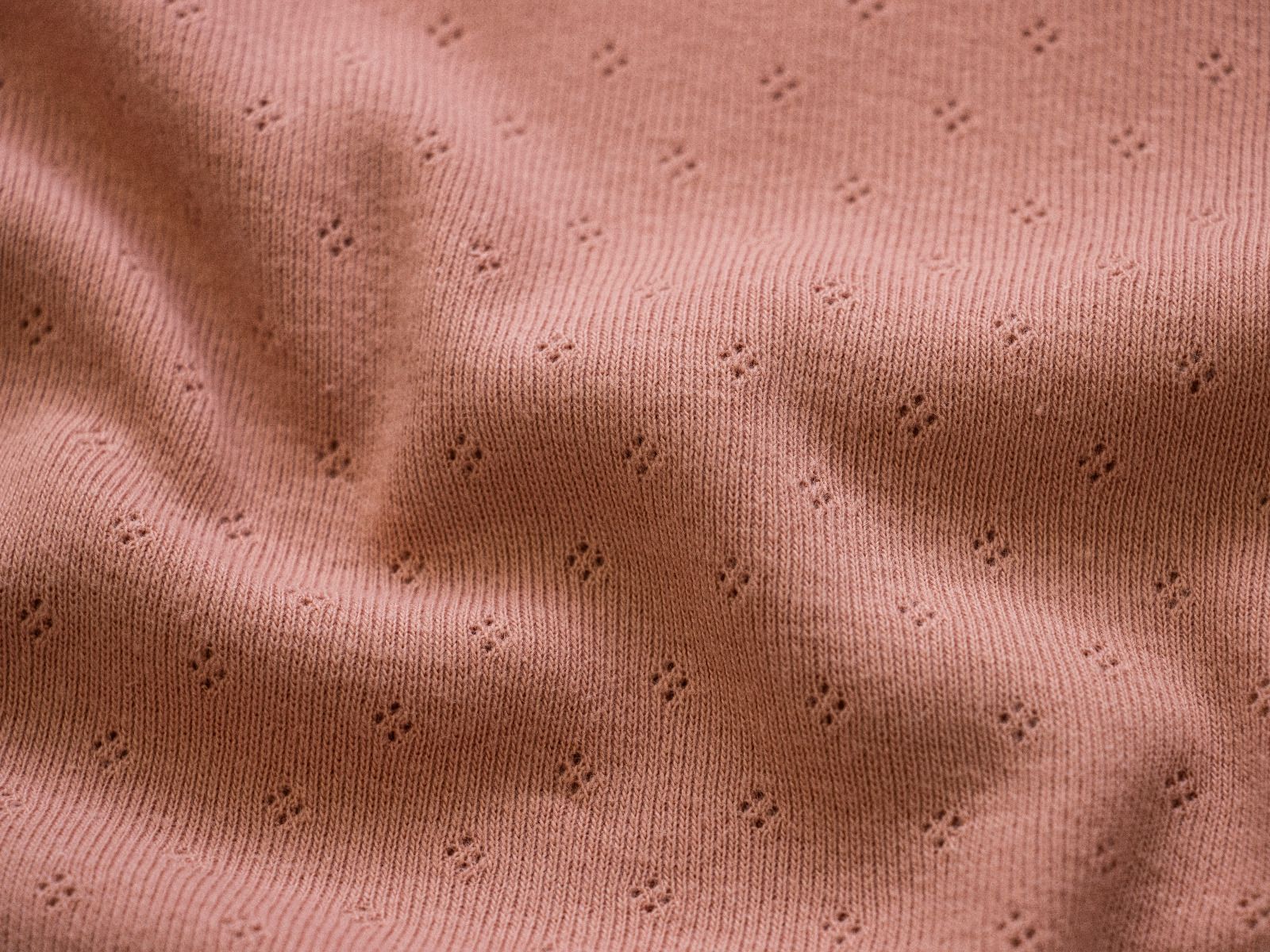 Jersey Feinstrick Stoff Ajoure Pointoille