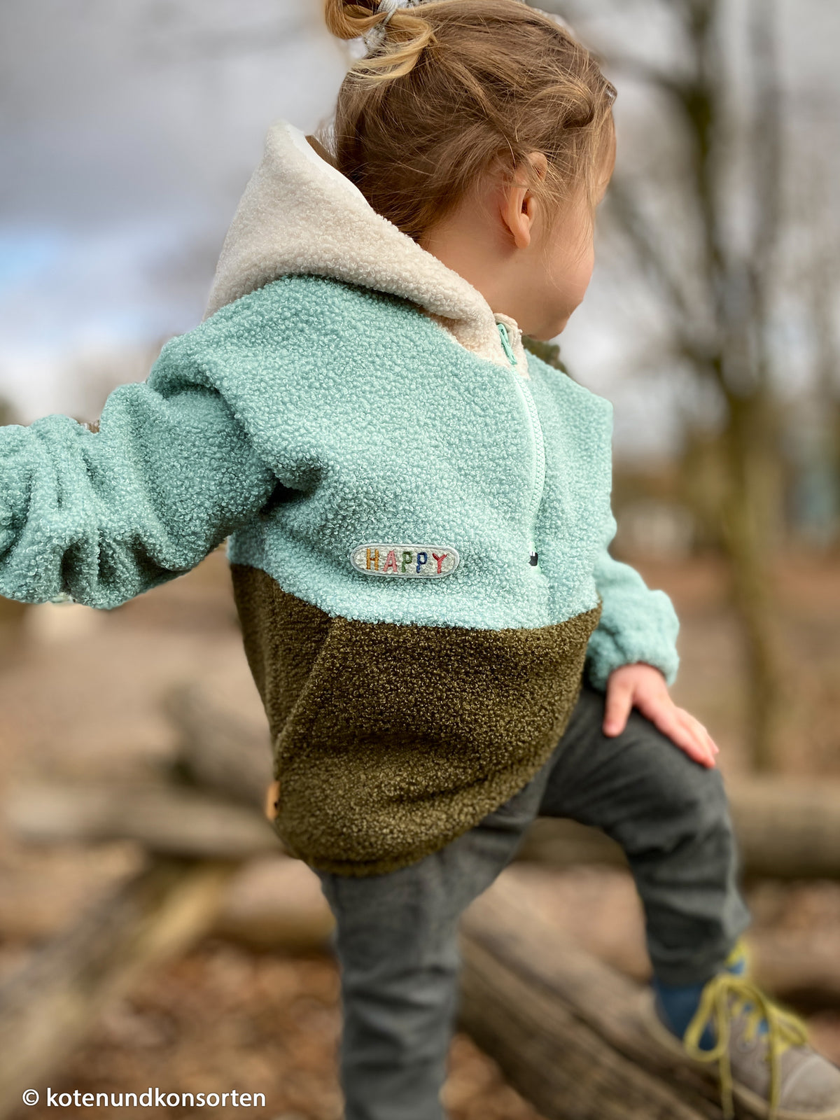 Teddybouclé-Fleece Swafing - uni