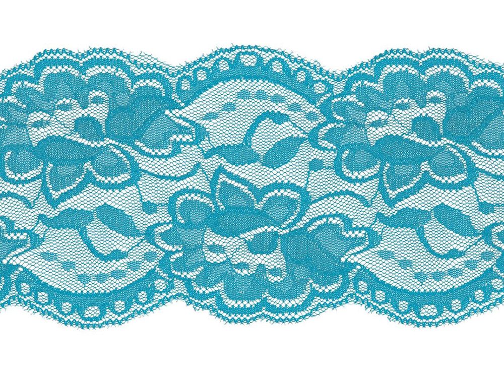 Elastische Spitze Band 100 mm - Blumen