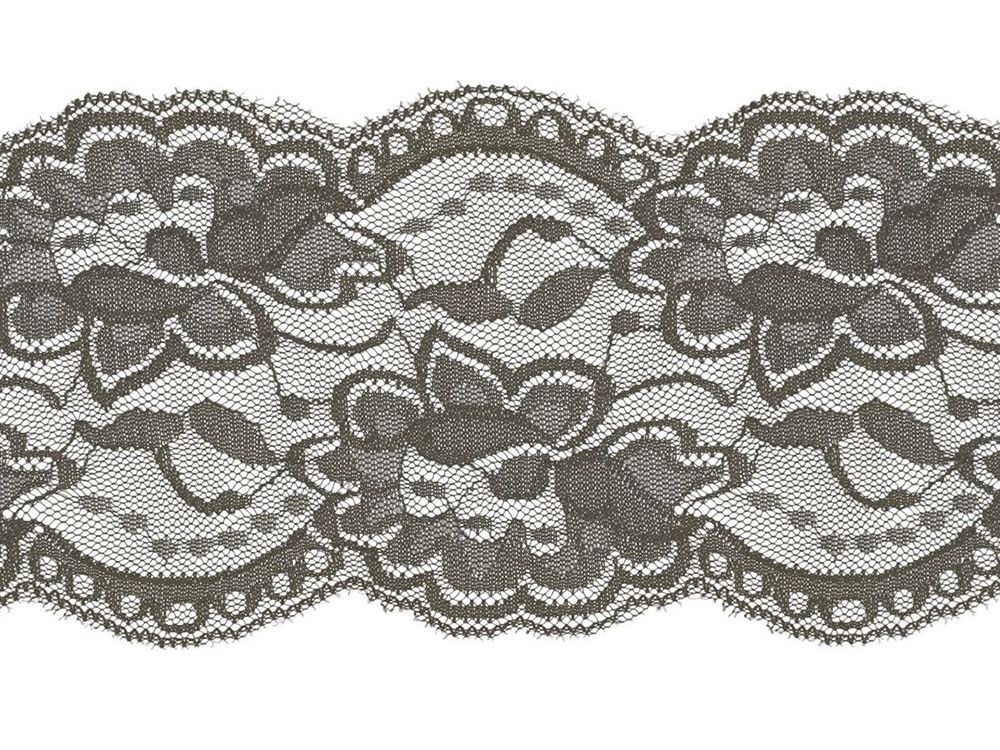 Elastische Spitze Band 100 mm - Blumen