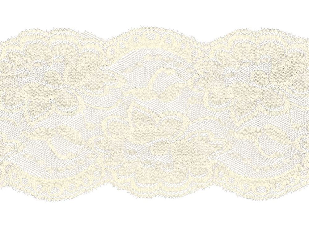 Elastische Spitze Band 100 mm - Blumen