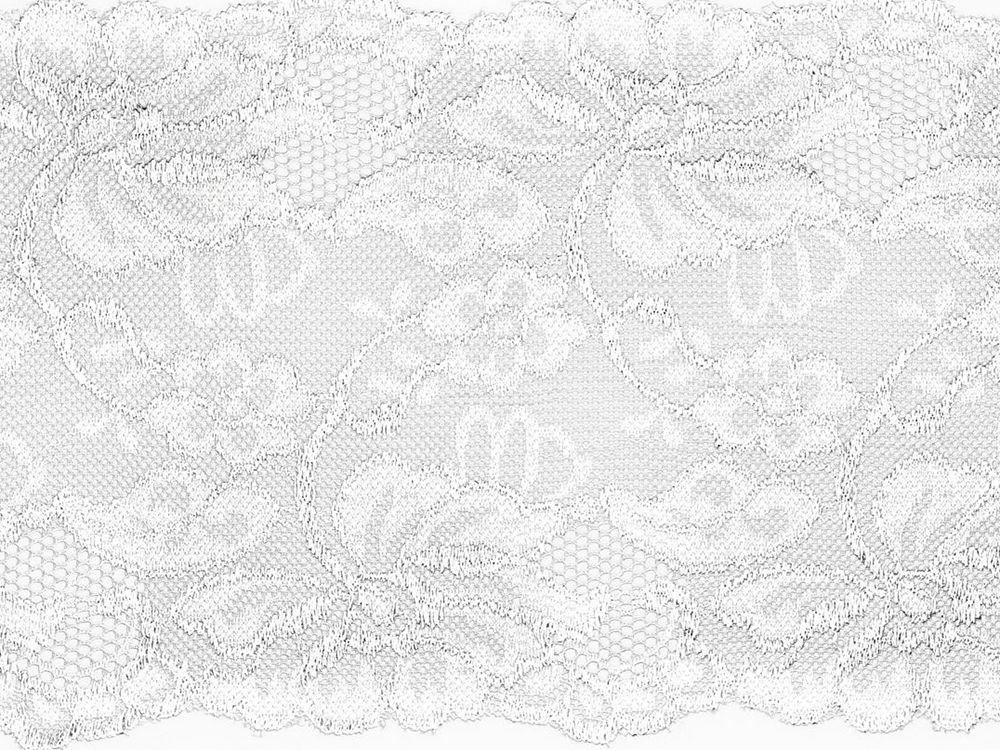Elastische Spitze 150 mm - Blumen