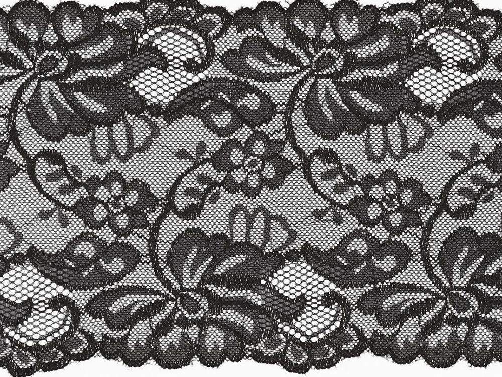 Elastische Spitze 150 mm - Blumen