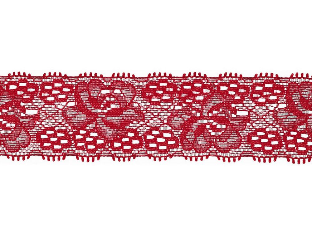 Elastische Spitze 30 mm - Blumen