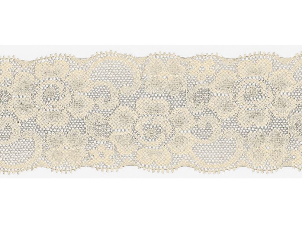 Elastische Spitze 100 mm - Blumen