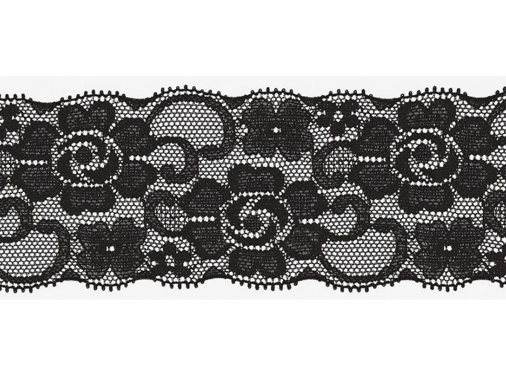 Elastische Spitze 100 mm - Blumen