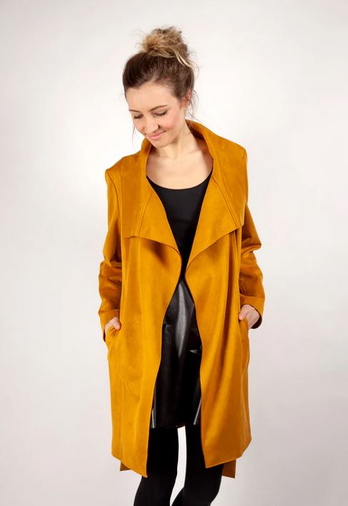 Papierschnittmuster Strickmantel Liane