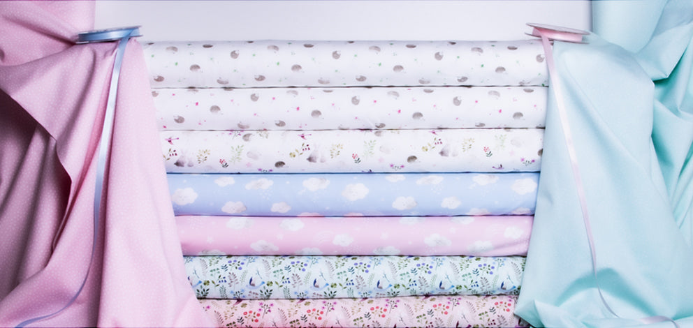 Jersey Swafing - Little Spring - unregelmäßige Punkte - rosa