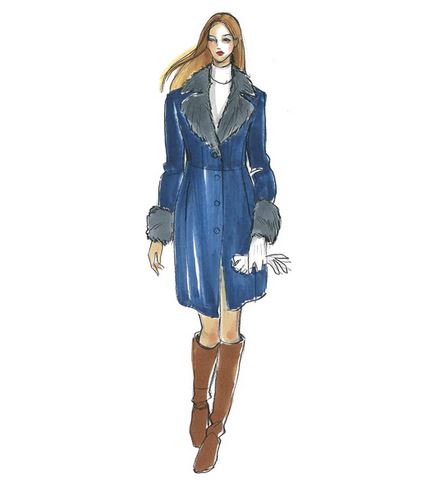 Papierschnittmuster Premium Wintermantel Luzie