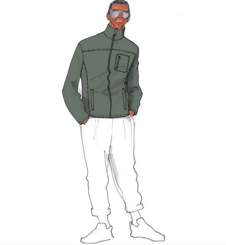 Papierschnittmuster Männerjacke Tom