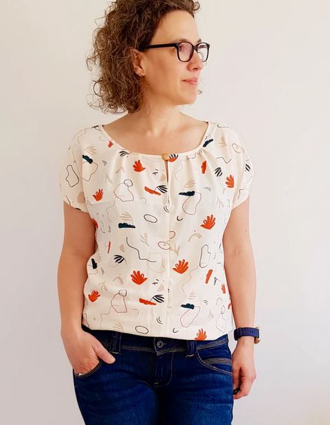 Papierschnittmuster Blusenshirt Marlene