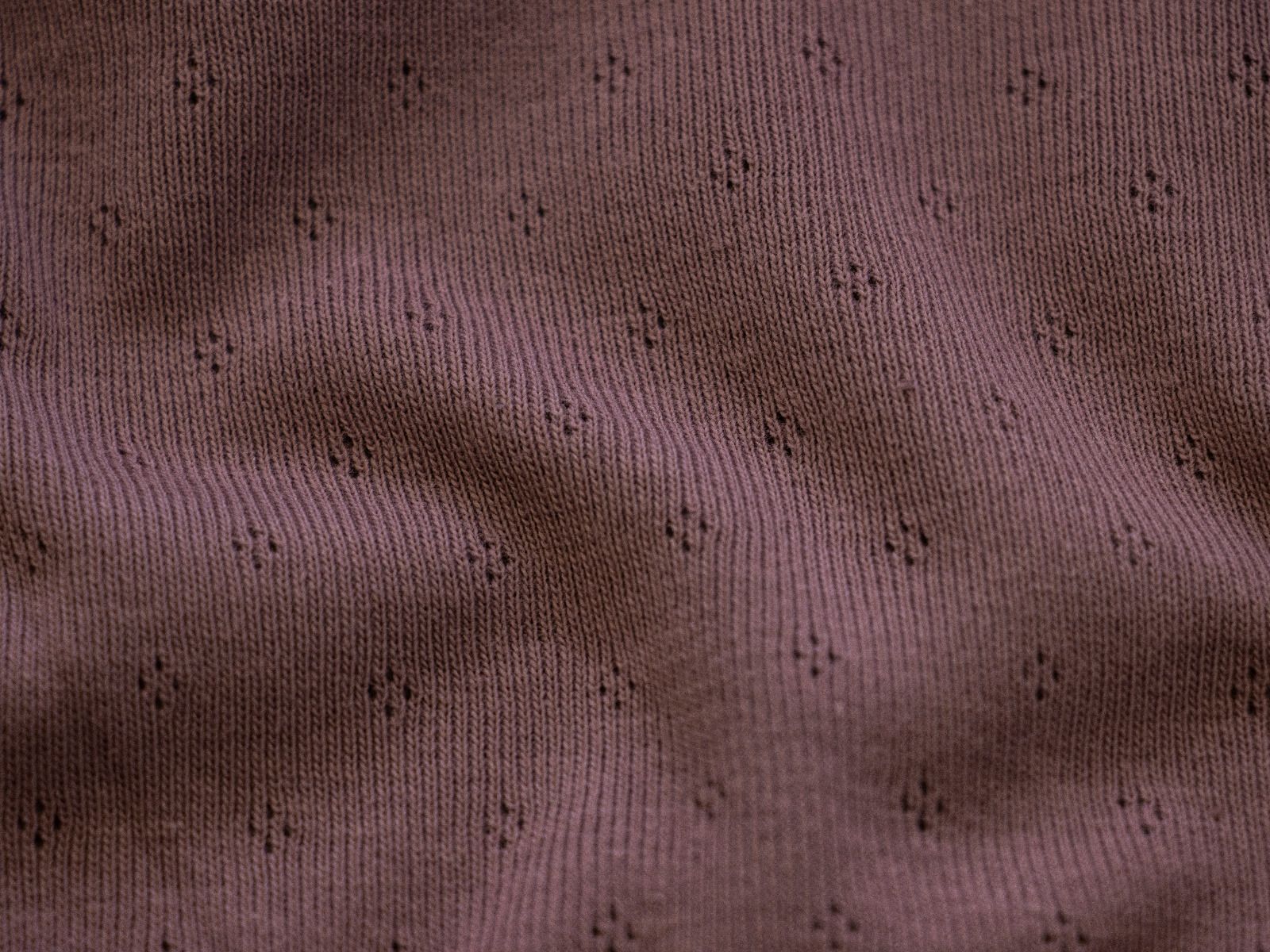 Jersey Feinstrick Stoff Ajoure Pointoille