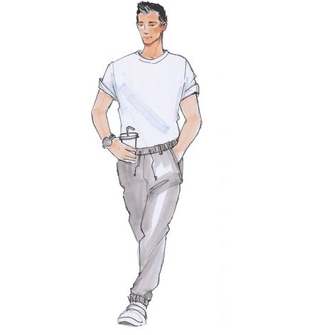 Papierschnittmuster Jogginghose Max