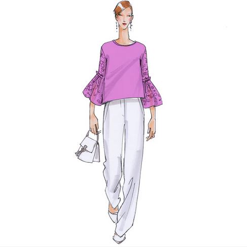 Papierschnittmuster Bluse Meret