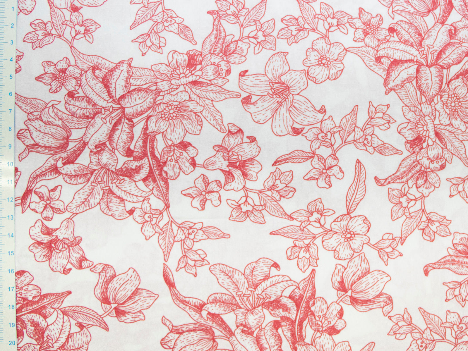 Webware Baumwolle - Blümchen - weiß - pink