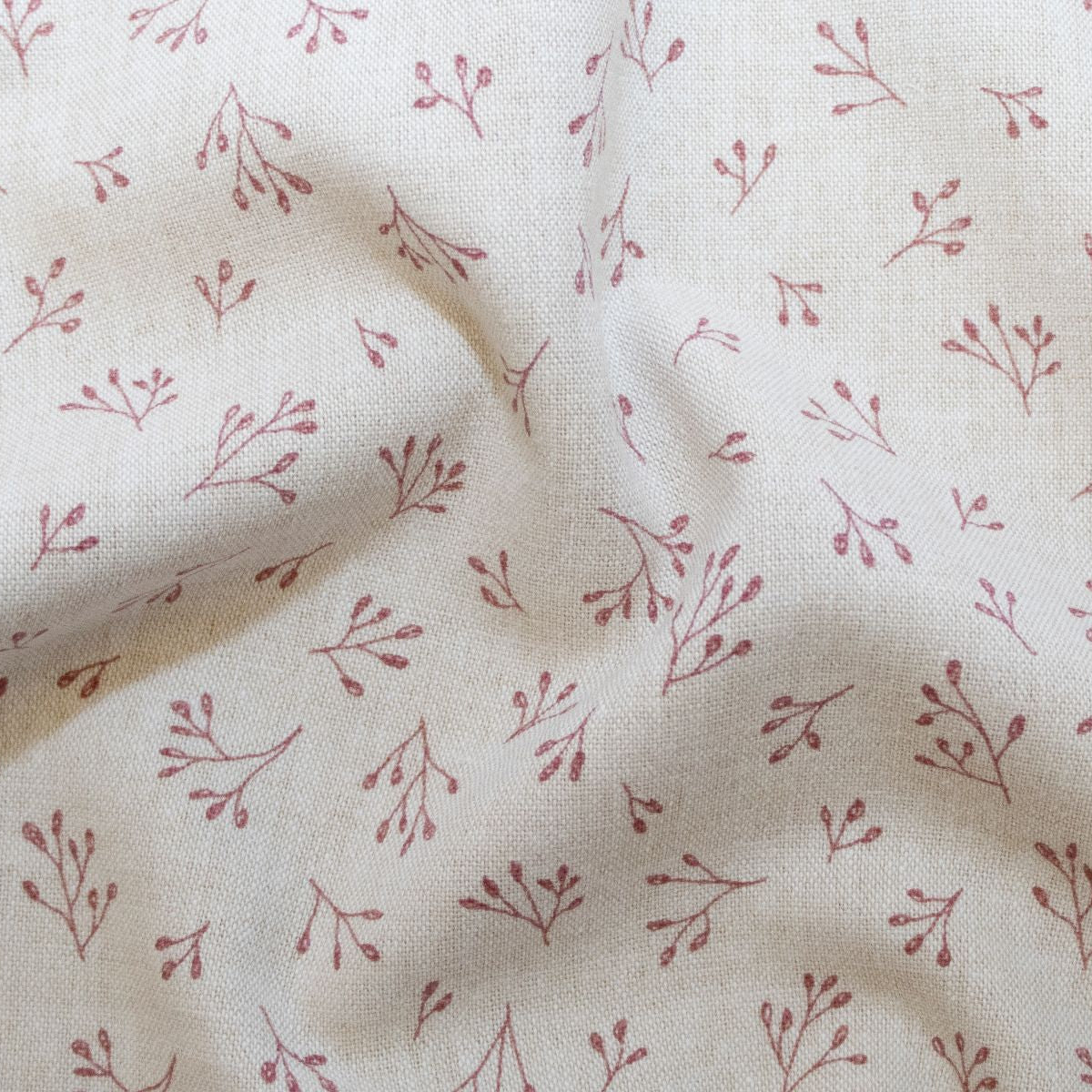 Webware Baumwolle - Zweige - beige