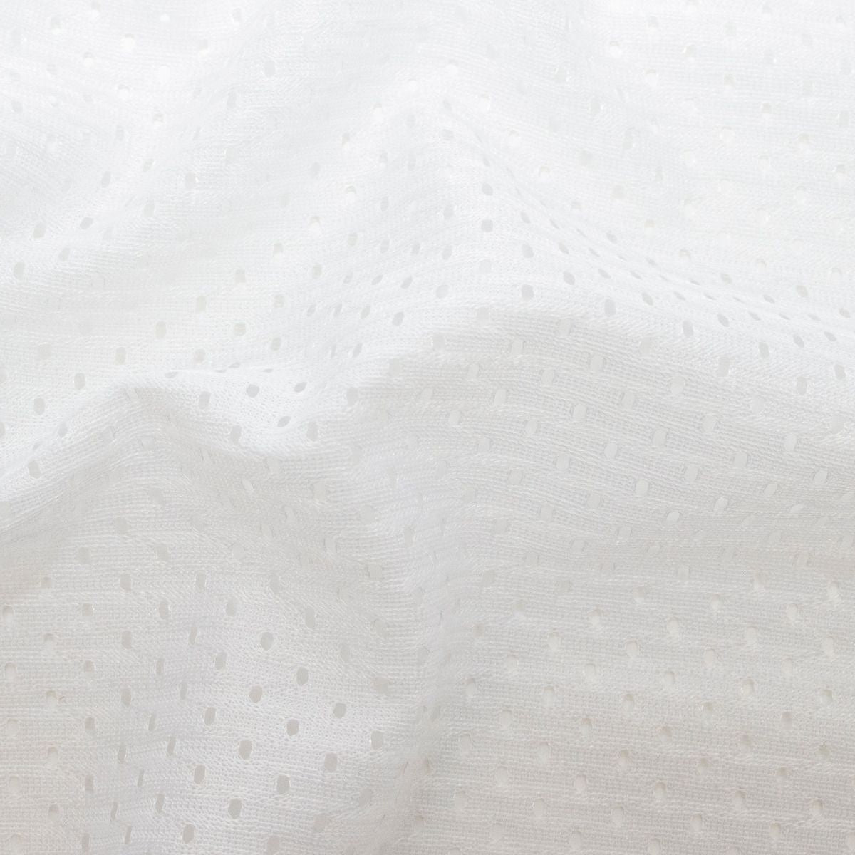 Mesh - Futterstoff - uni - weiß