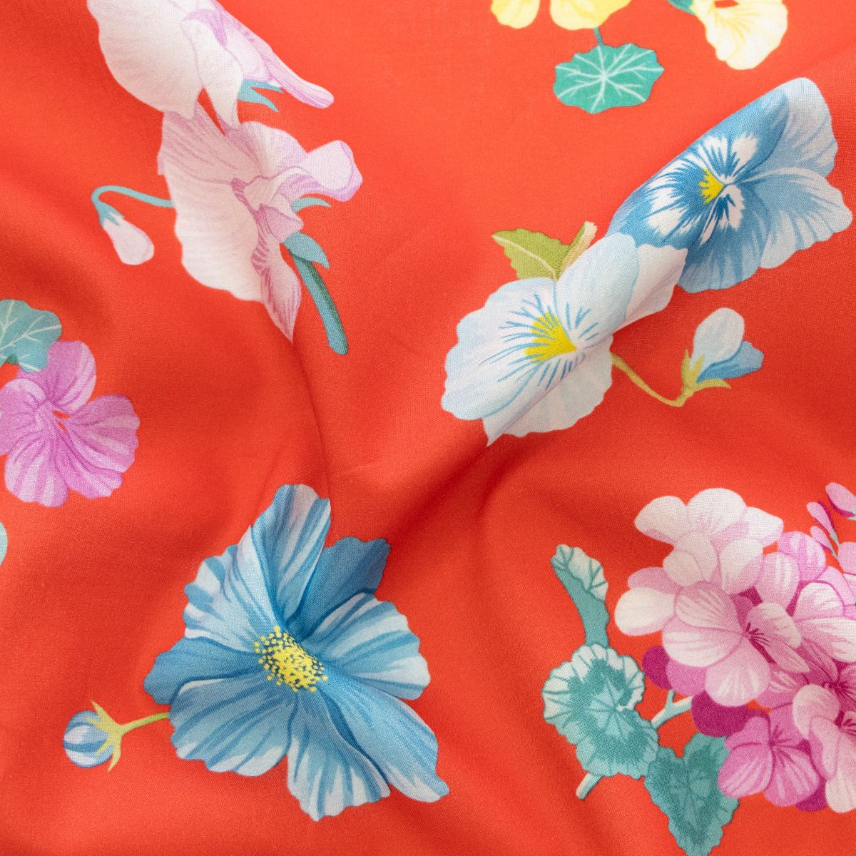 Bio-BW gewebt-Tana Lawn™-seidenartig-luxuriös - Liberty Fabrics - Mrs Gardener - rot