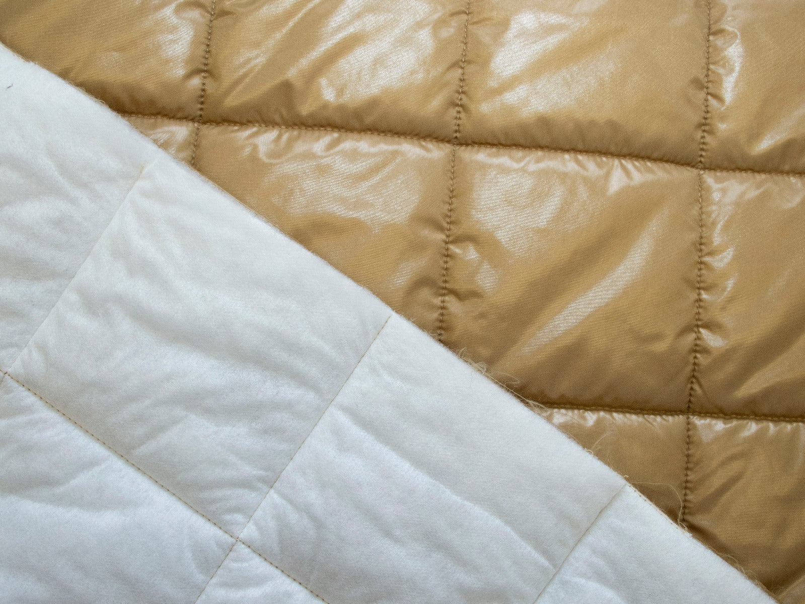 Stepper Jackenstoff - Vierecke - karamell