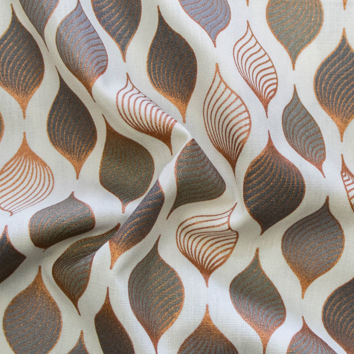 Webware Baumwolle Popeline mit Foliendruck - Weihnachten - Wollweiß