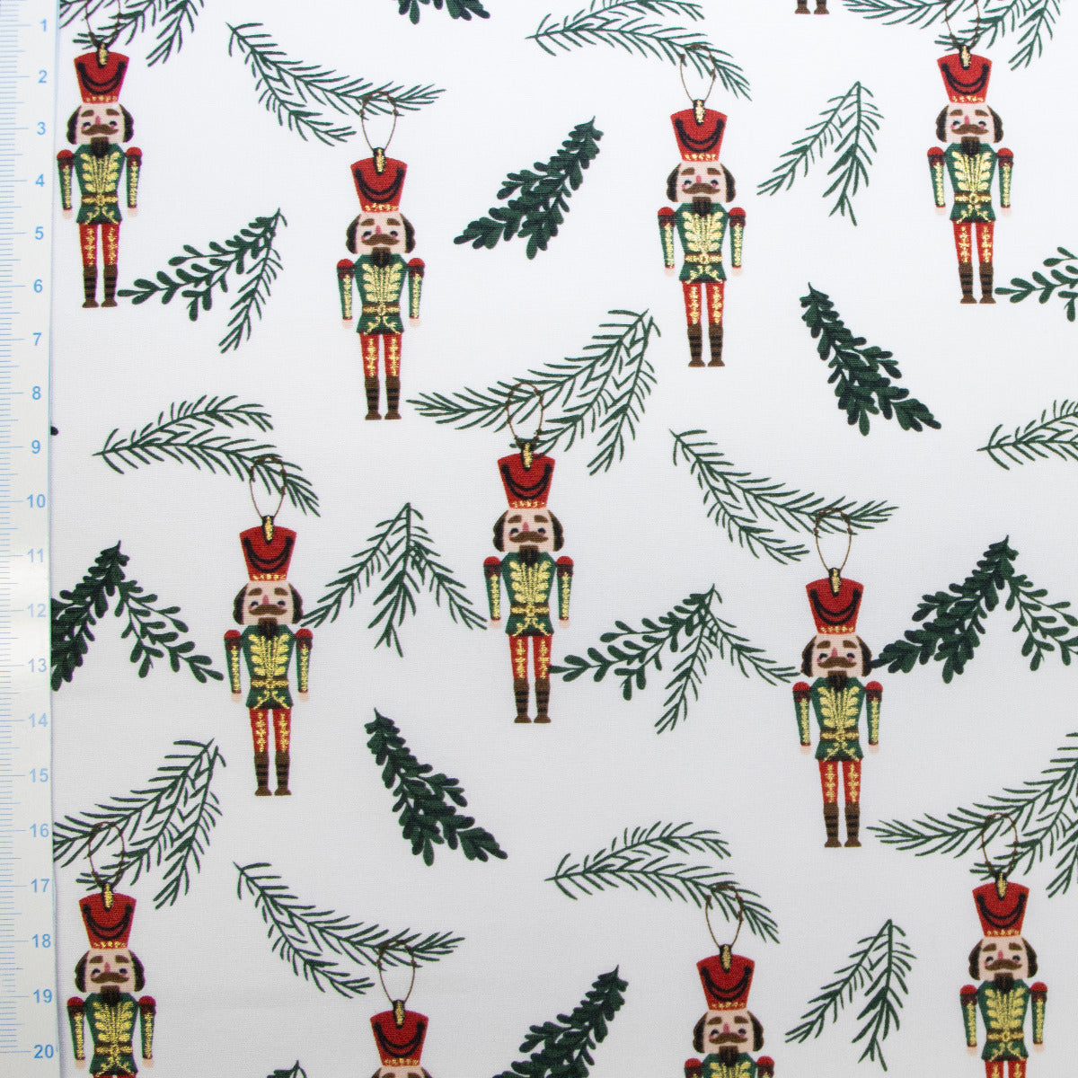 Webware Baumwolle Popeline mit Foliendruck - Nussknacker