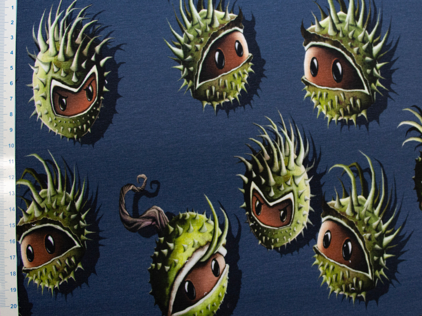 French Terry Swafing Chestnut Friends by Thorsten Berger - Kastanien