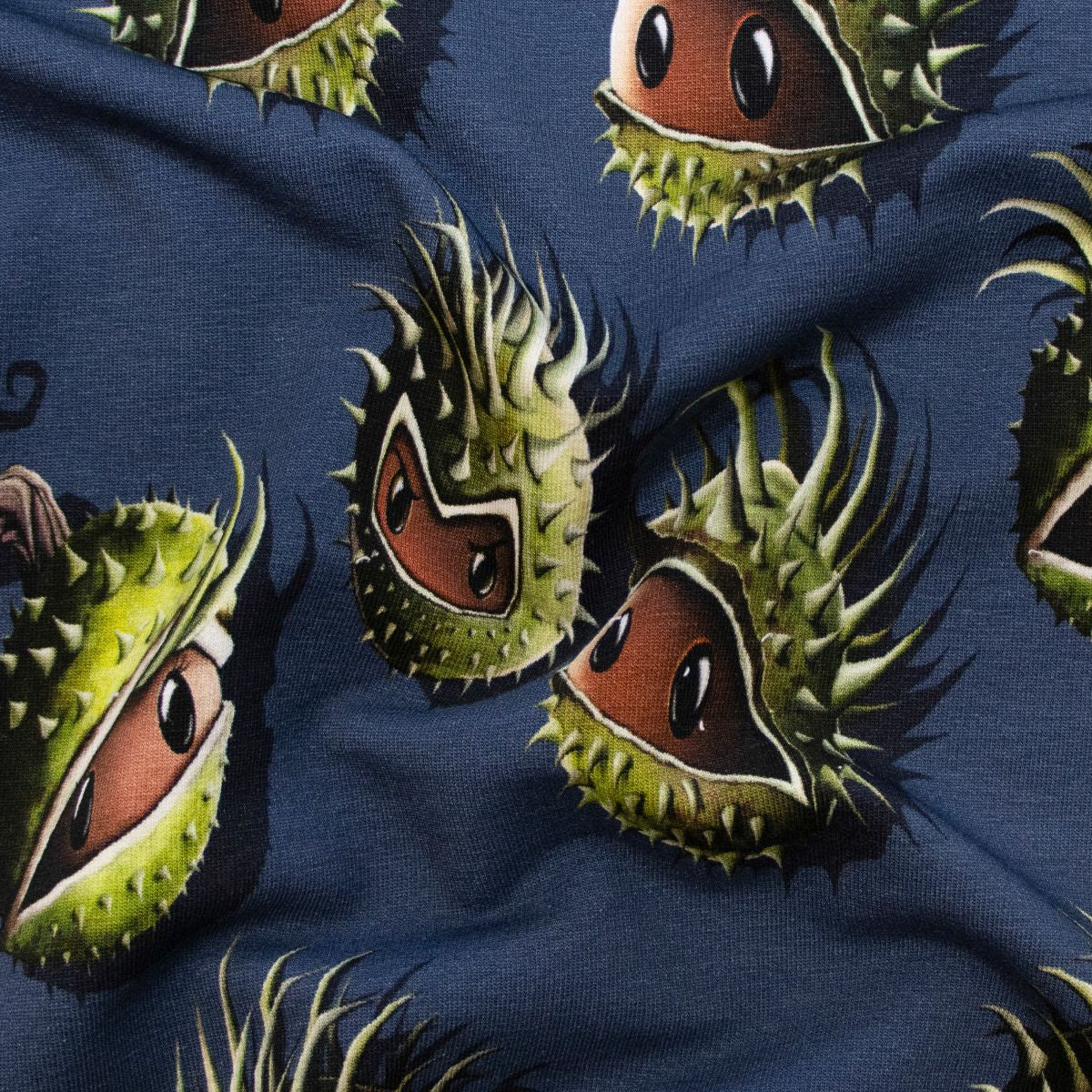 French Terry Swafing Chestnut Friends by Thorsten Berger - Kastanien