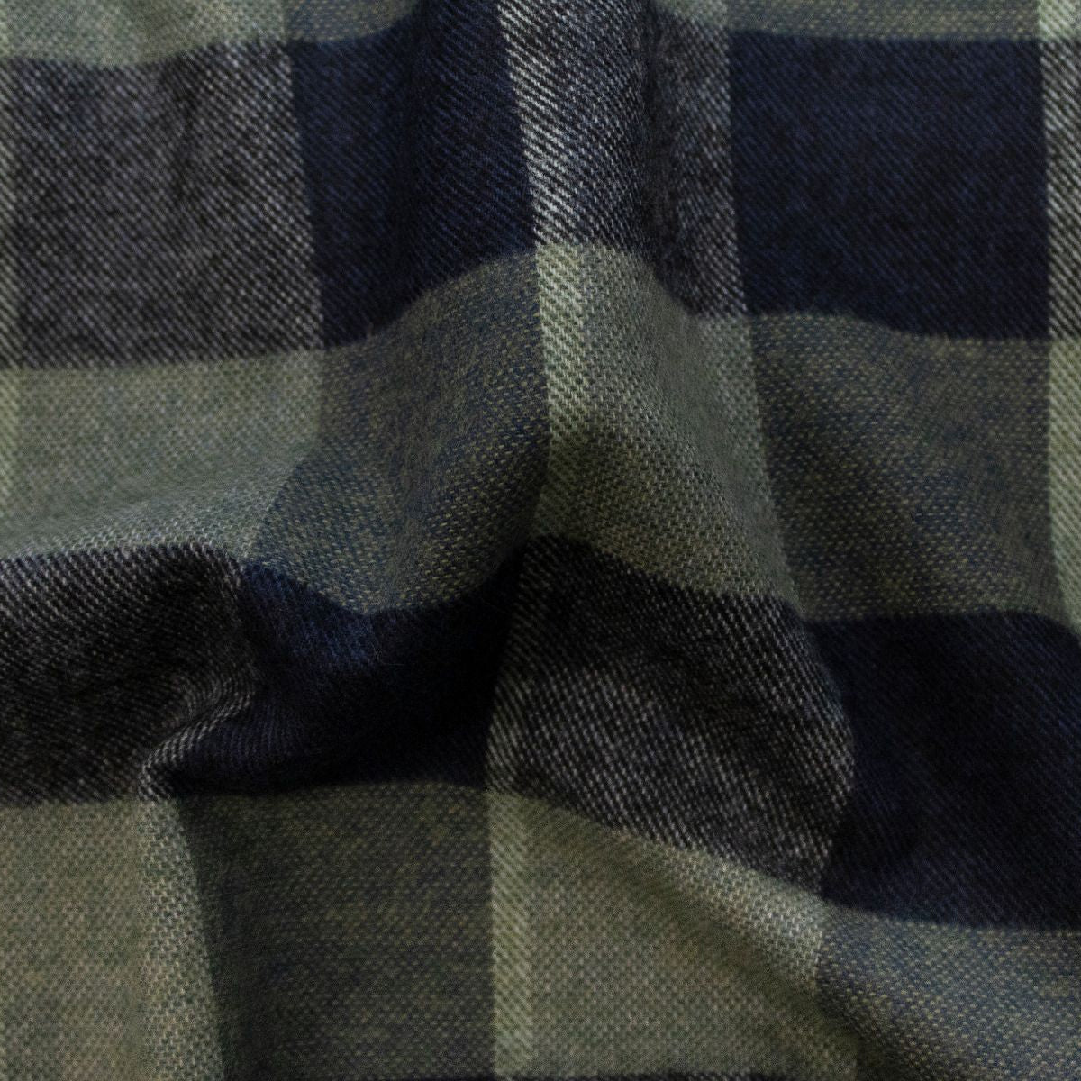 Baumwoll Flanell "Maverick" Swafing - Karomuster - grün