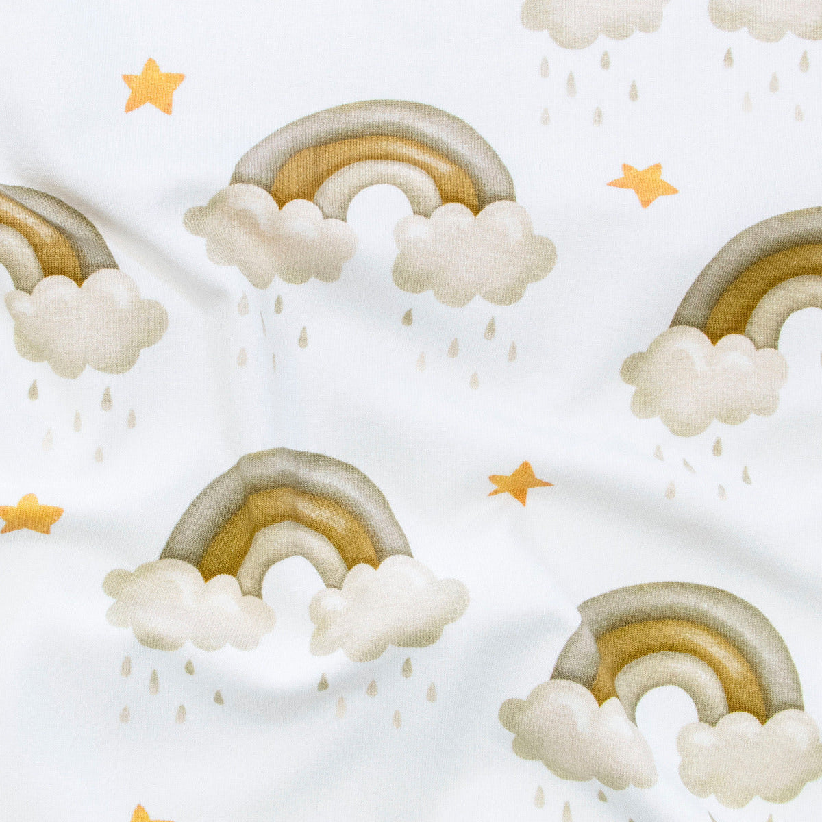 Jersey Digitaldruck - Wolken und Regenbogen