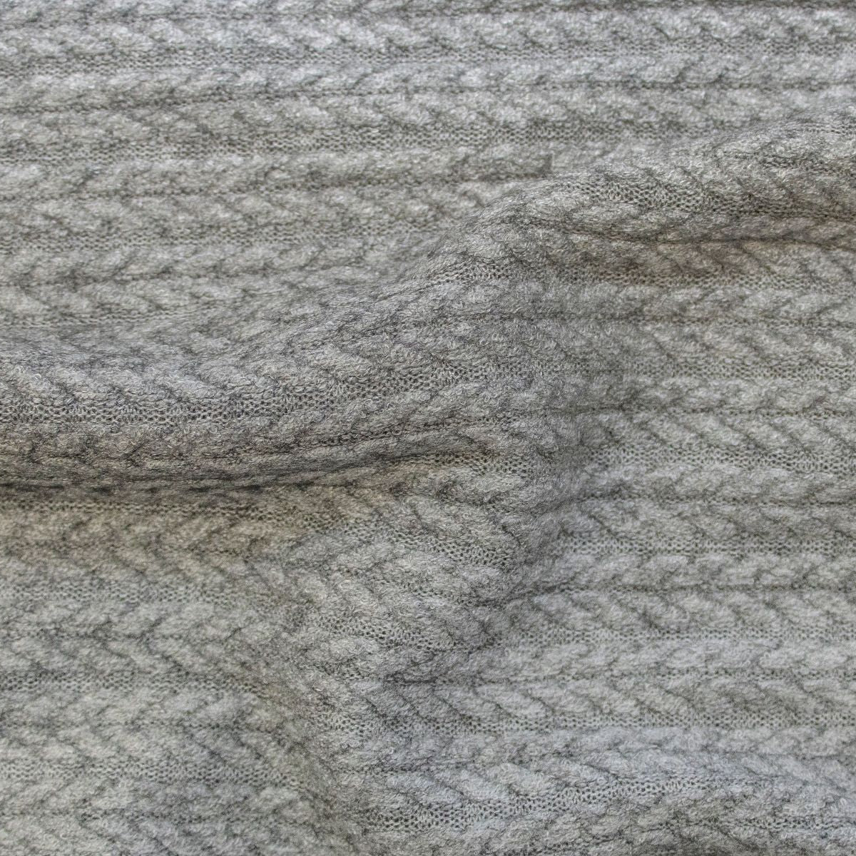 Strickjersey Nizza - Zopfmuster