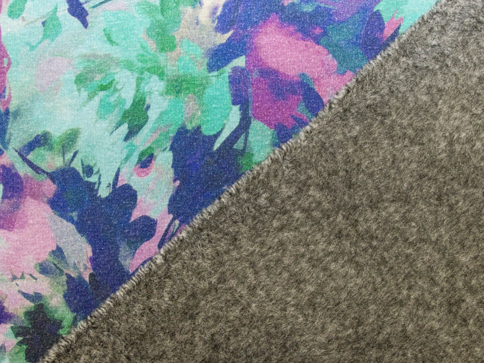 Alpenfleece Digitaldruck - Aquarell Blumen