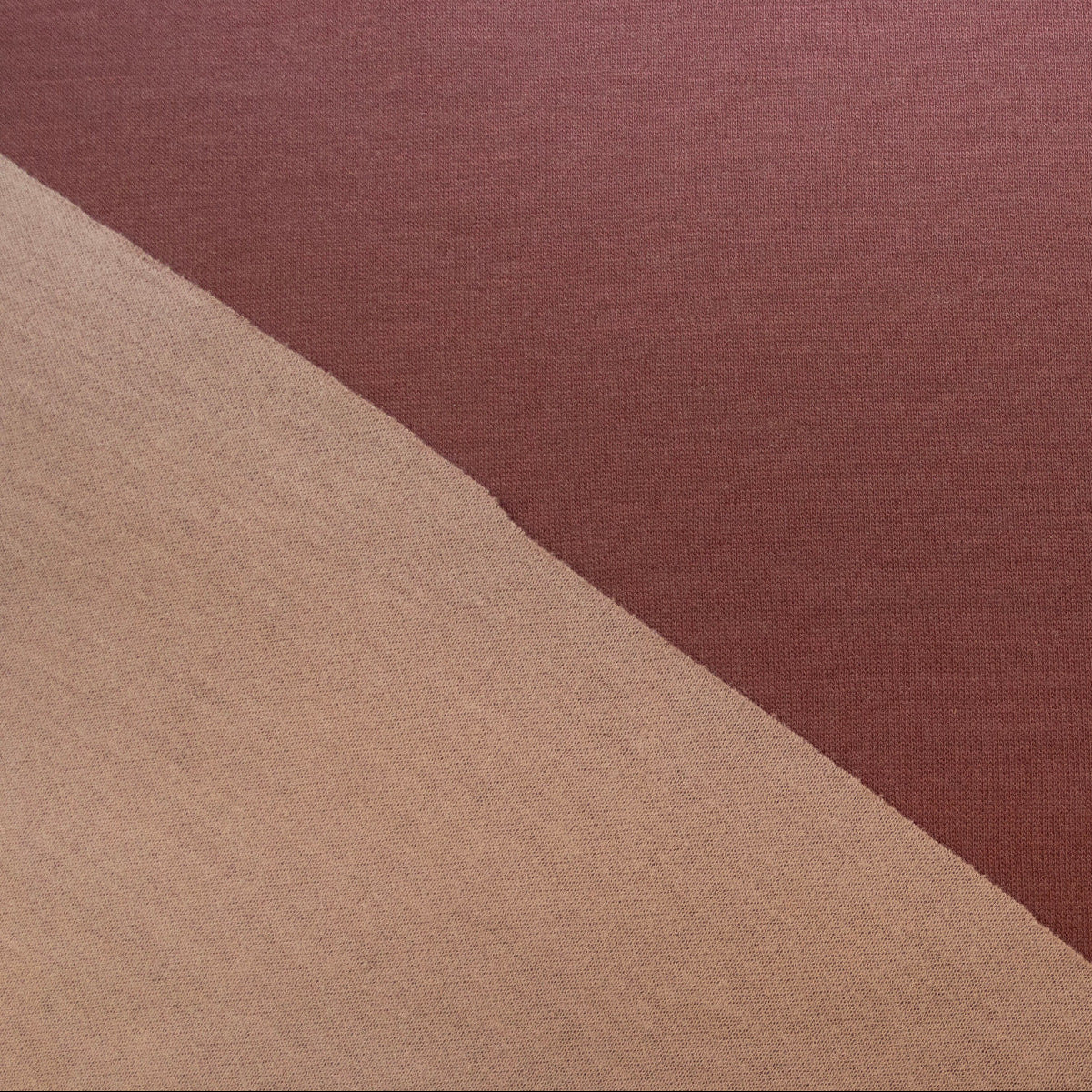 Interlock Doubleface - uni - beere - rosa