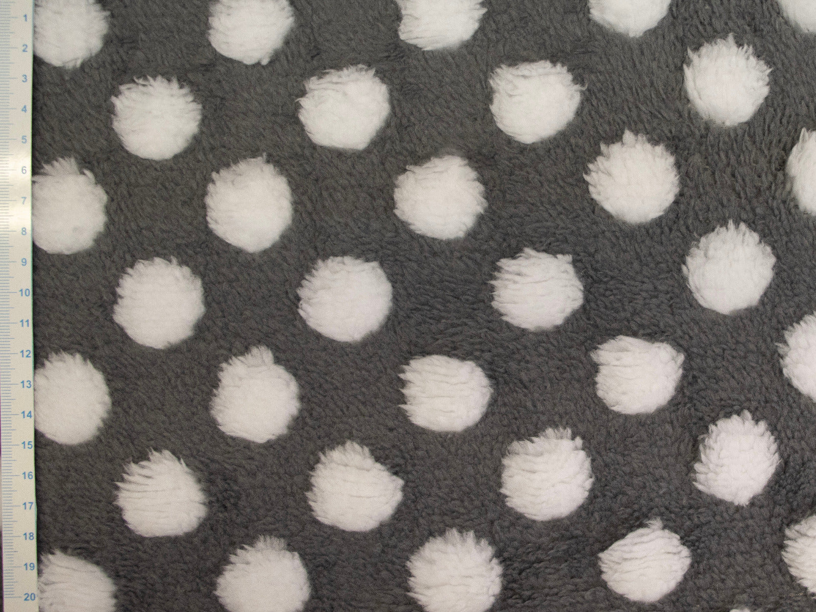 Sherpa Teddy Fleece Stoff - Pünktchen