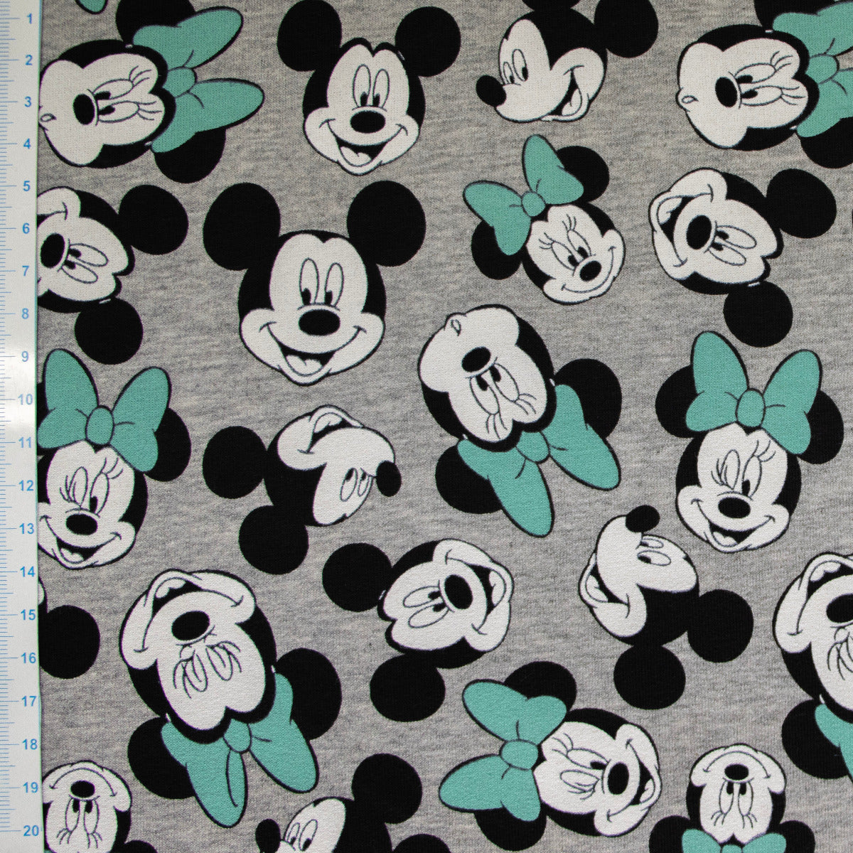 French Terry Disney - Minnie Mouse - meliert - grau